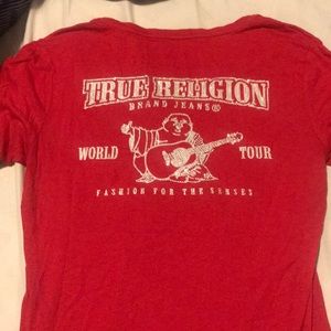 True religion rhinestone tee authentic